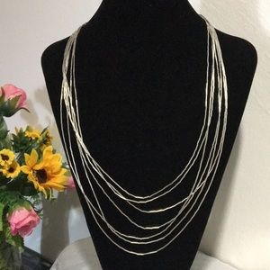 Silver Straws Collar